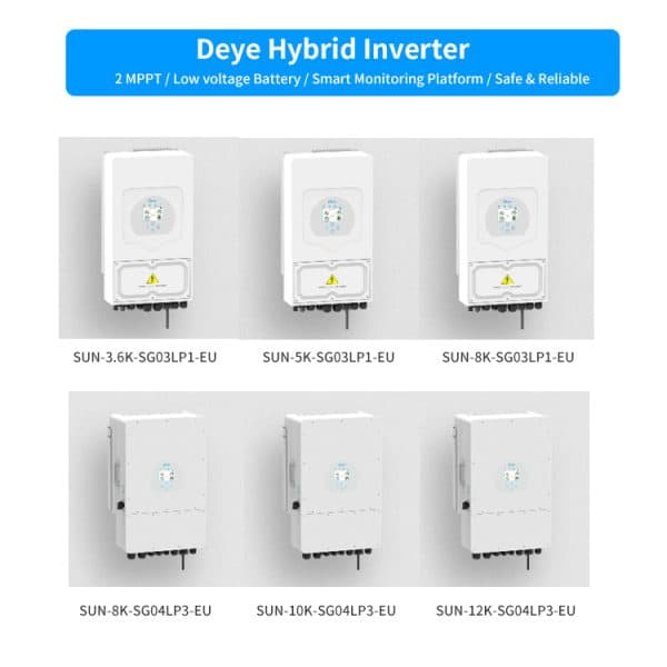 Deye 3.6kw Single Phase Solar Inverter SUN-3.6K-SG03LP1-EU