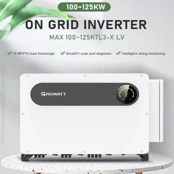 Growatt MAX 100KTL3 X LV Three Phase On Grid Solar Inverter