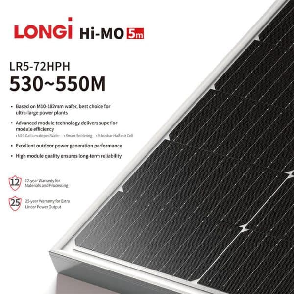 Longi Solar Panel – LR5 72HPH 555M