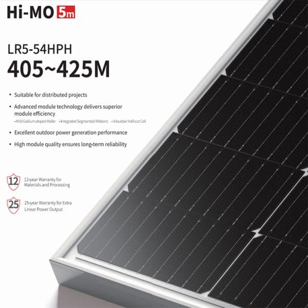 Longi Solar Panel – LR5 54HPH 415M