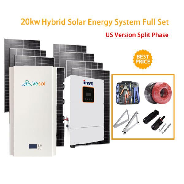 US Version 20KW Split Phase Hybrid Solar Energy System 20000w