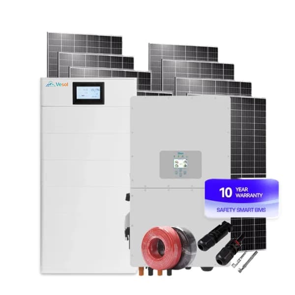 Vesol 30kw hybrid solar system with battery price